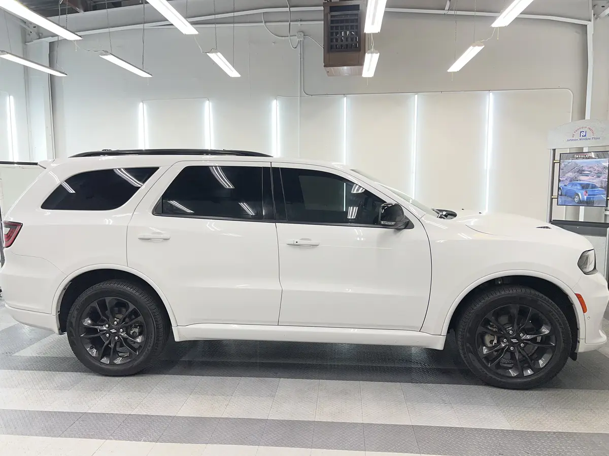White Dodge Durango after Avery Dennison Encore Supreme ceramic window tint (view 2)