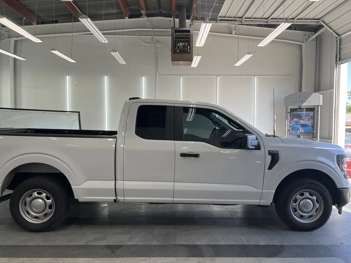 White Ford F-150 after Avery Dennison Encore Supreme ceramic window tint (view 2)