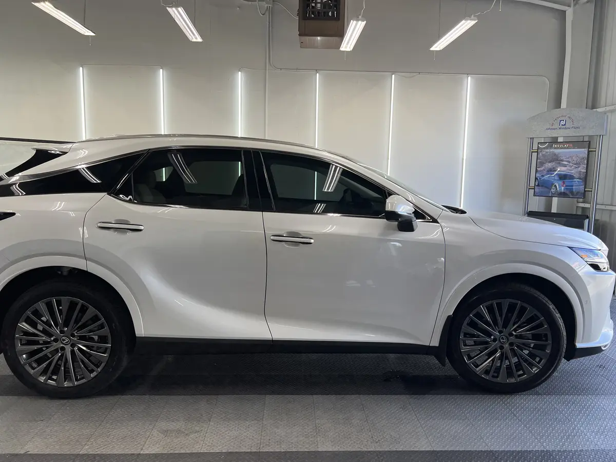 White Lexus RX after Avery Dennison Encore Supreme ceramic window tint (view 1)