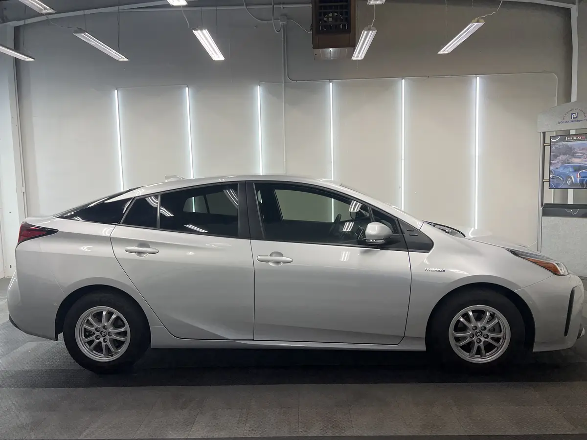 Silver Toyota Prius after Avery Dennison Encore Supreme ceramic window tint (view 2)