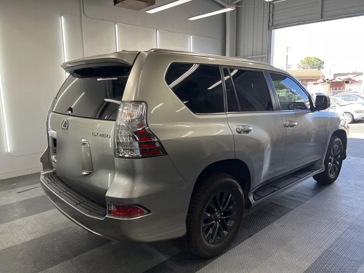 Silver Lexus GX after Avery Dennison Encore Supreme ceramic window tint (view 3)
