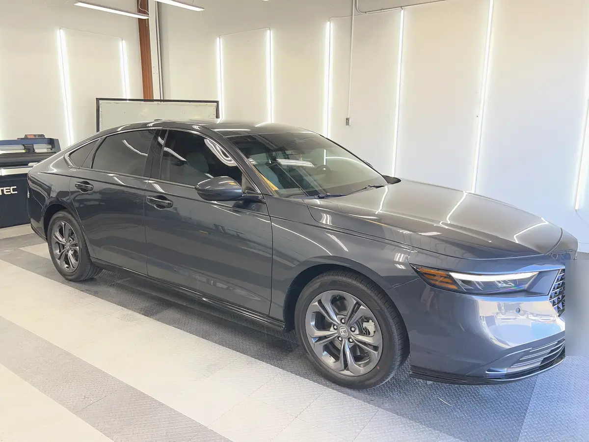 Gray Honda Accord after Avery Dennison Encore Supreme ceramic window tint (view 1)