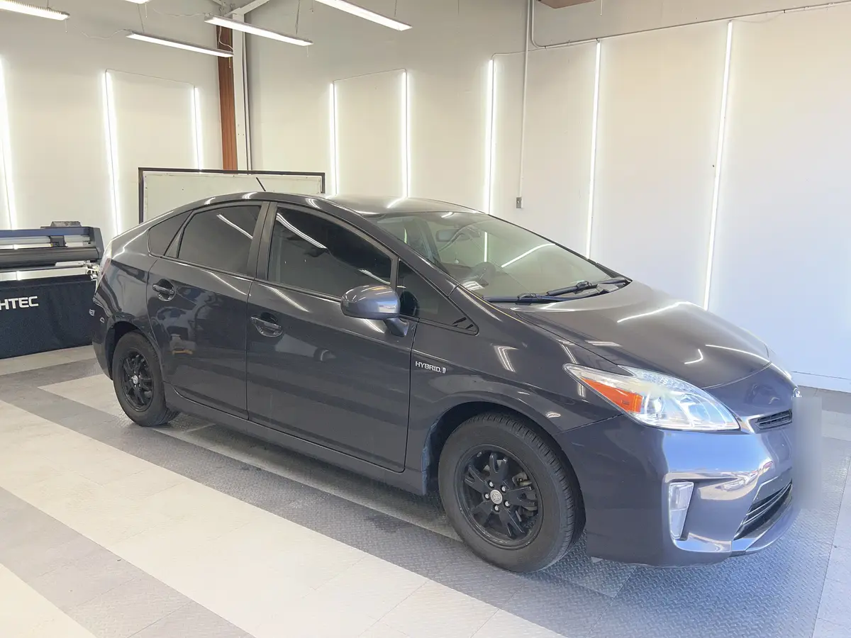 Gray Toyota Prius after Avery Dennison Encore Supreme ceramic window tint (view 1)