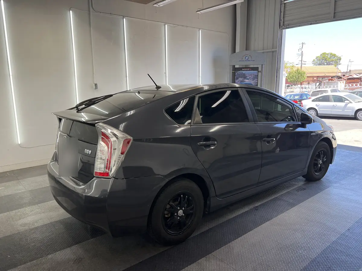 Gray Toyota Prius after Avery Dennison Encore Supreme ceramic window tint (view 3)
