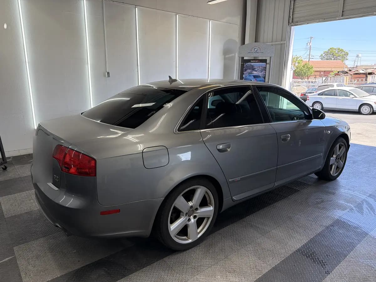 Silver Audi A4 after Avery Dennison Encore Supreme IR ir ceramic window tint (view 1)