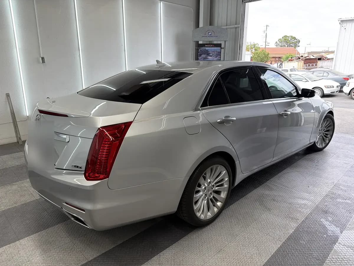 Silver Cadillac CTS after Avery Dennison Encore Supreme ceramic window tint (view 1)