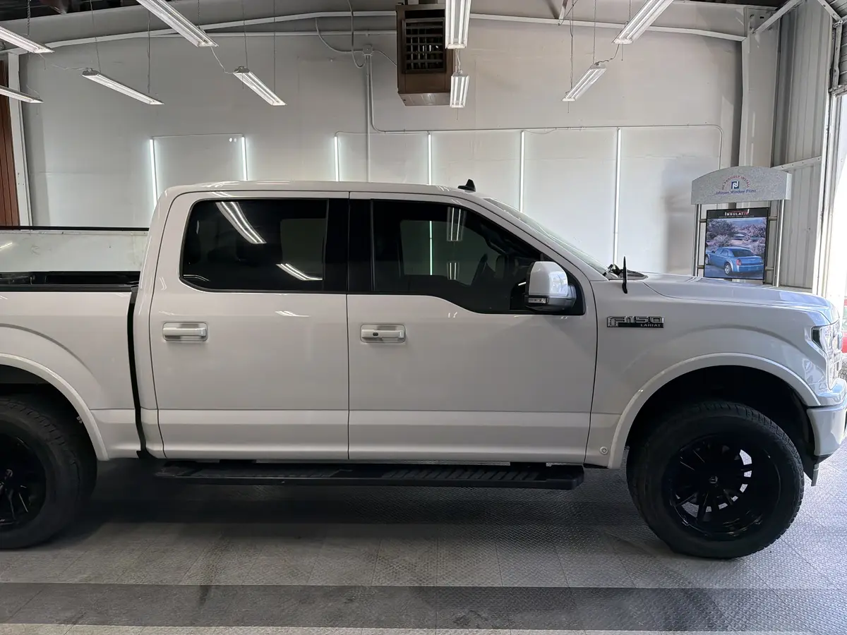 Silver Ford F-150 after Avery Dennison Encore Supreme ceramic window tint (view 1)