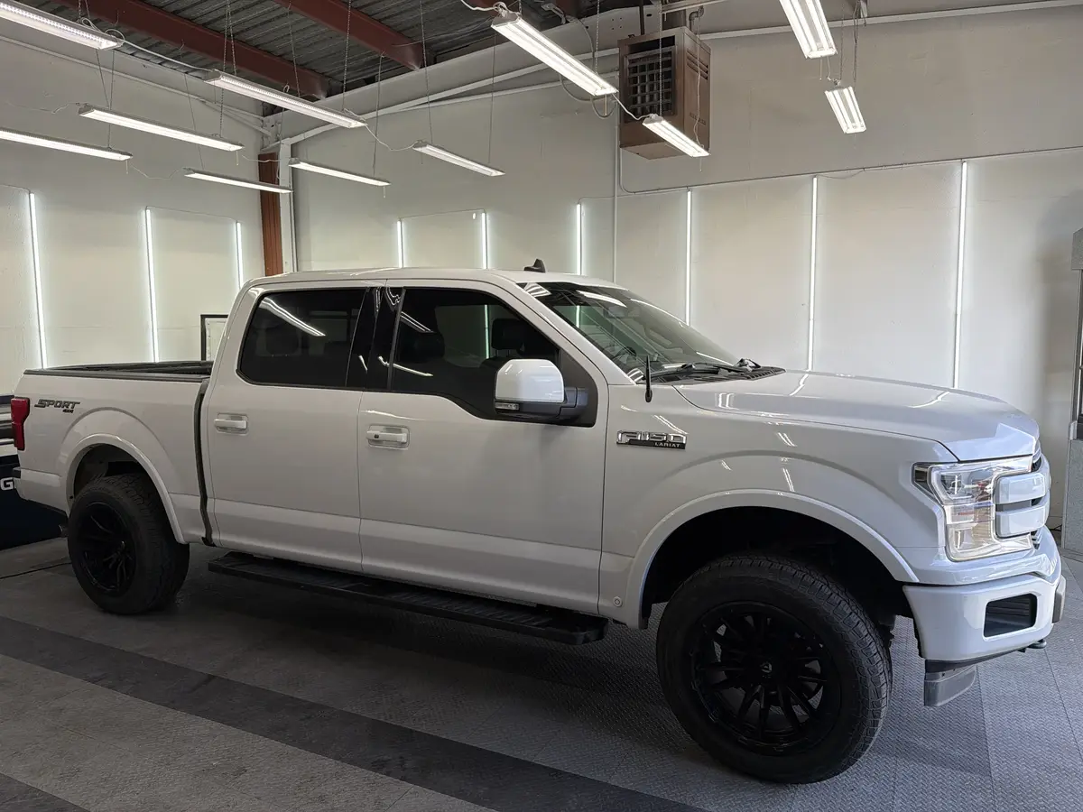 Silver Ford F-150 after Avery Dennison Encore Supreme ceramic window tint (view 2)