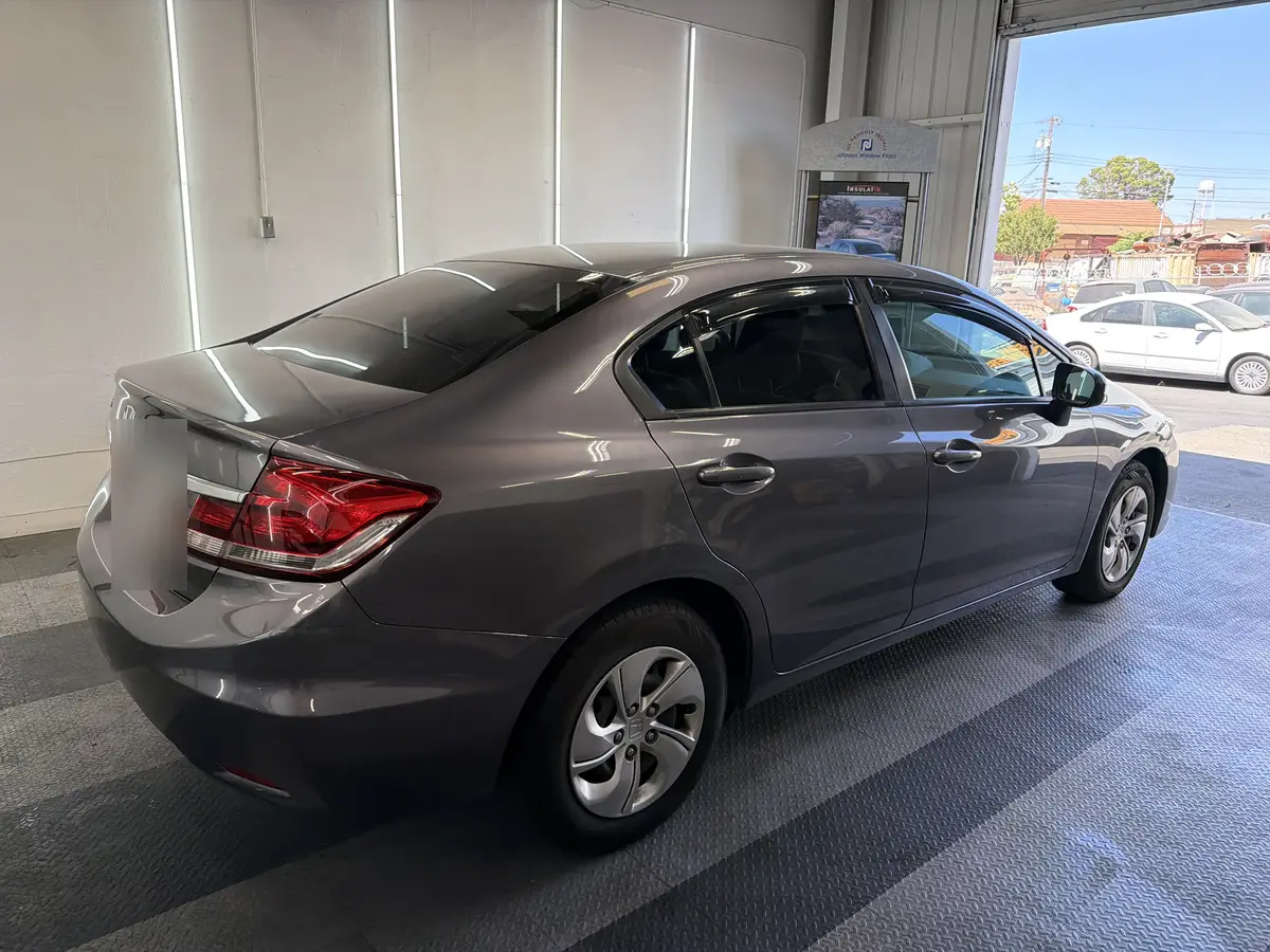 Gray Honda Civic after Avery Dennison Encore Supreme IR ir ceramic window tint (view 2)