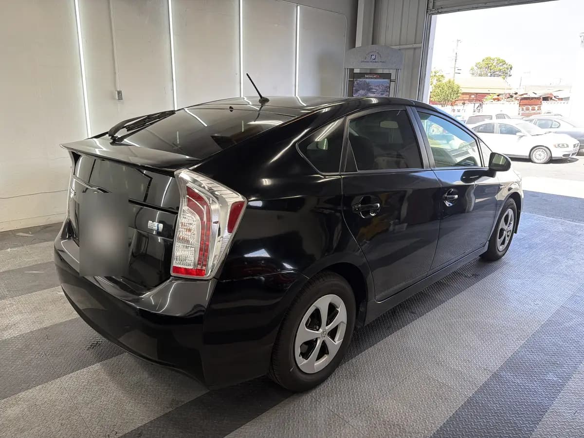 Black Toyota Prius after Avery Dennison Encore Supreme ceramic window tint (view 3)