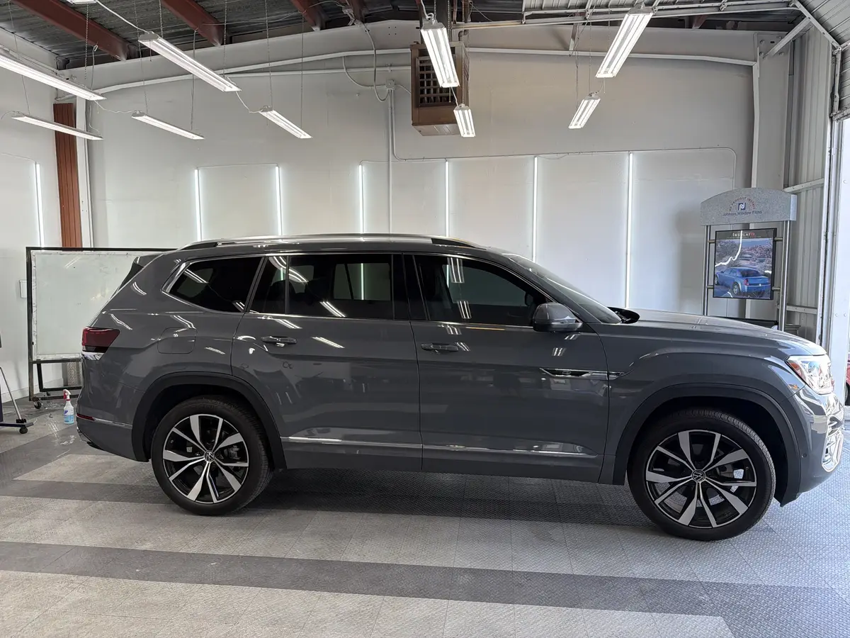Gray Volkswagen Atlas after Avery Dennison Encore Supreme ceramic window tint (view 2)