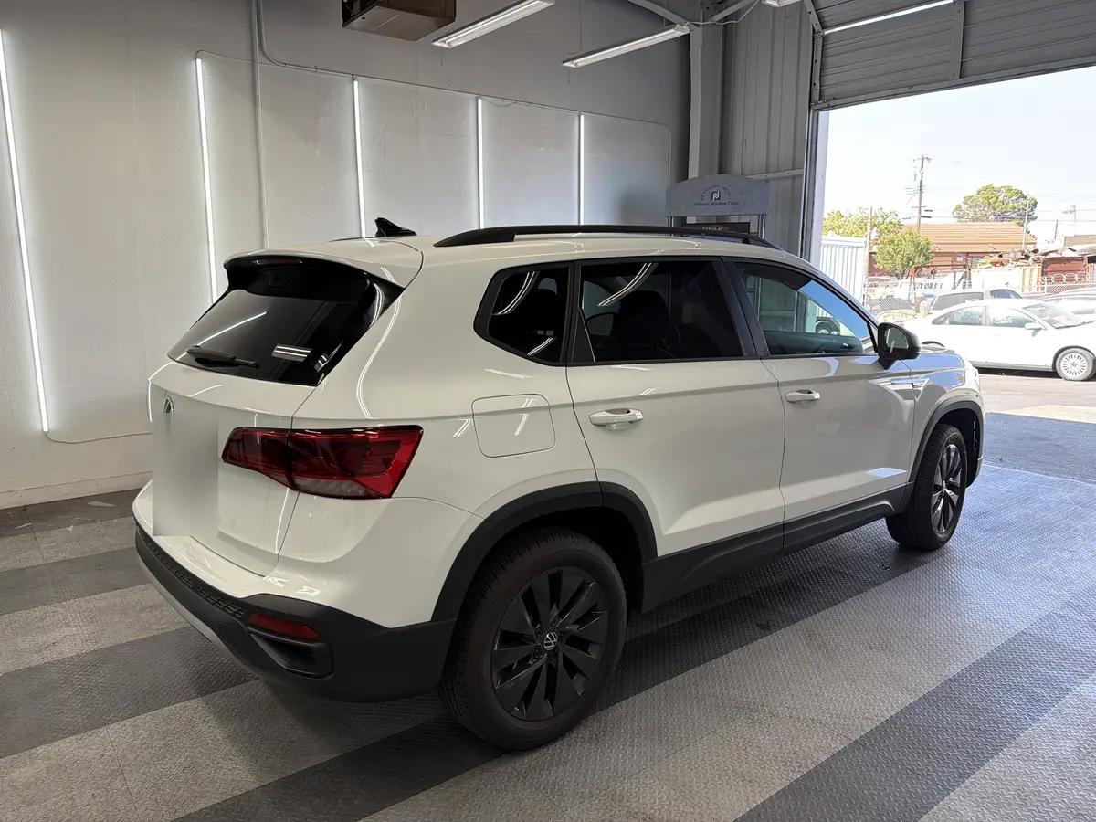 White Volkswagen Taos after Avery Dennison Encore Supreme IR ir ceramic window tint (view 3)