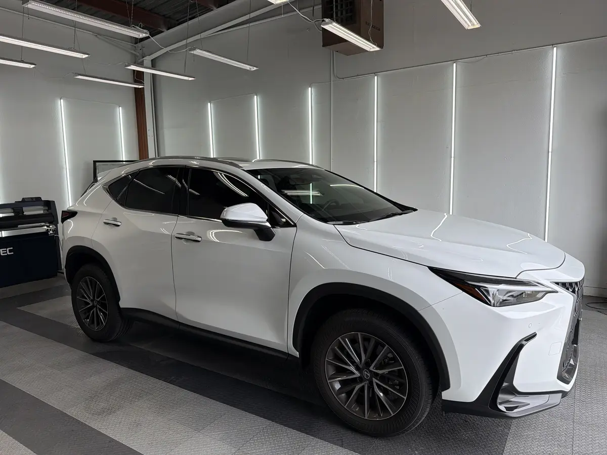 White Lexus NX after Avery Dennison Encore Supreme ceramic window tint (view 1)