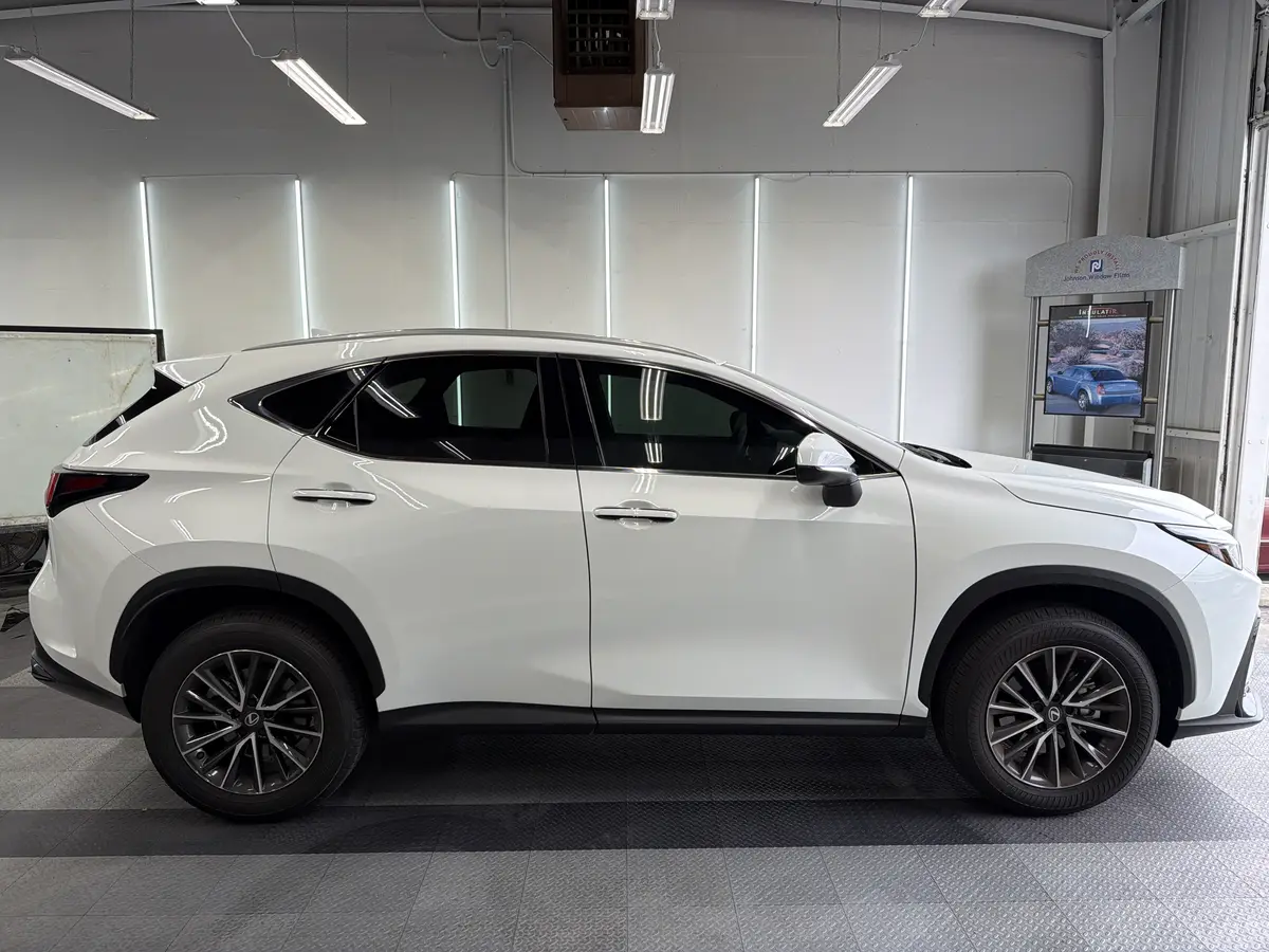 White Lexus NX after Avery Dennison Encore Supreme ceramic window tint (view 2)