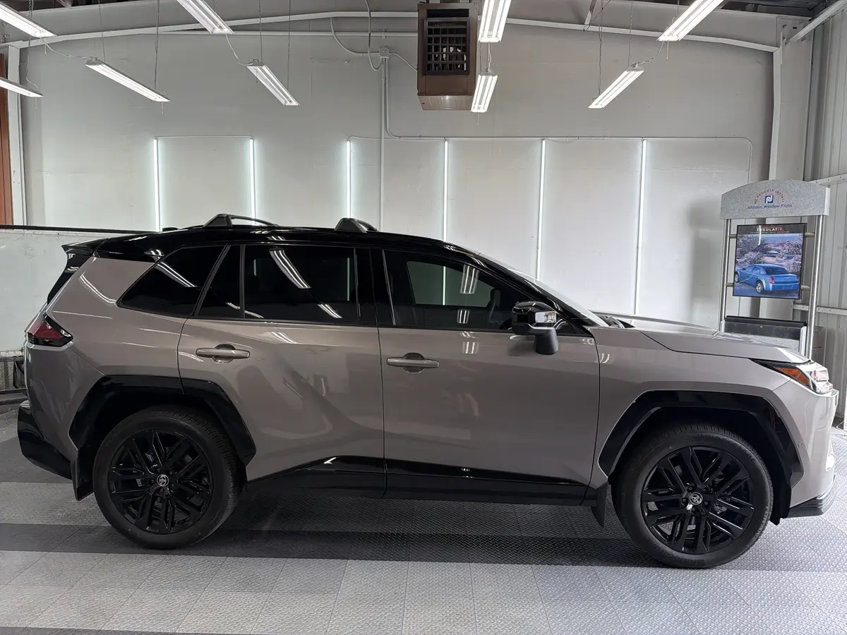 Gray Toyota RAV4 after Avery Dennison Encore Supreme ceramic window tint (view 2)