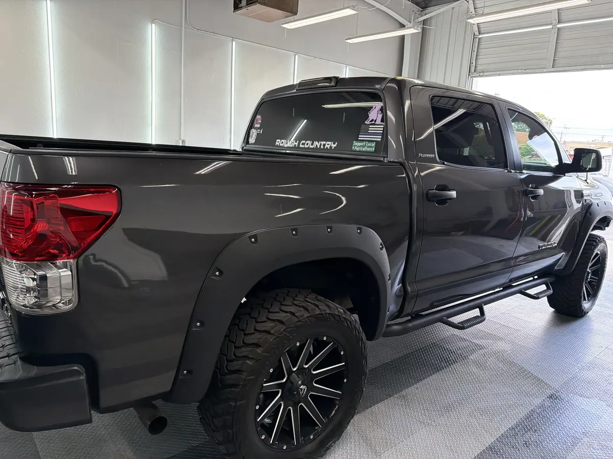 Gray Toyota Tundra after Avery Dennison Encore Supreme ceramic window tint (view 3)