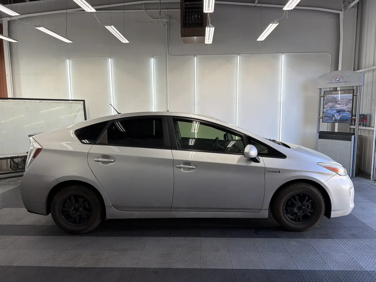 Silver Toyota Prius after Avery Dennison Encore Supreme ceramic window tint (view 2)