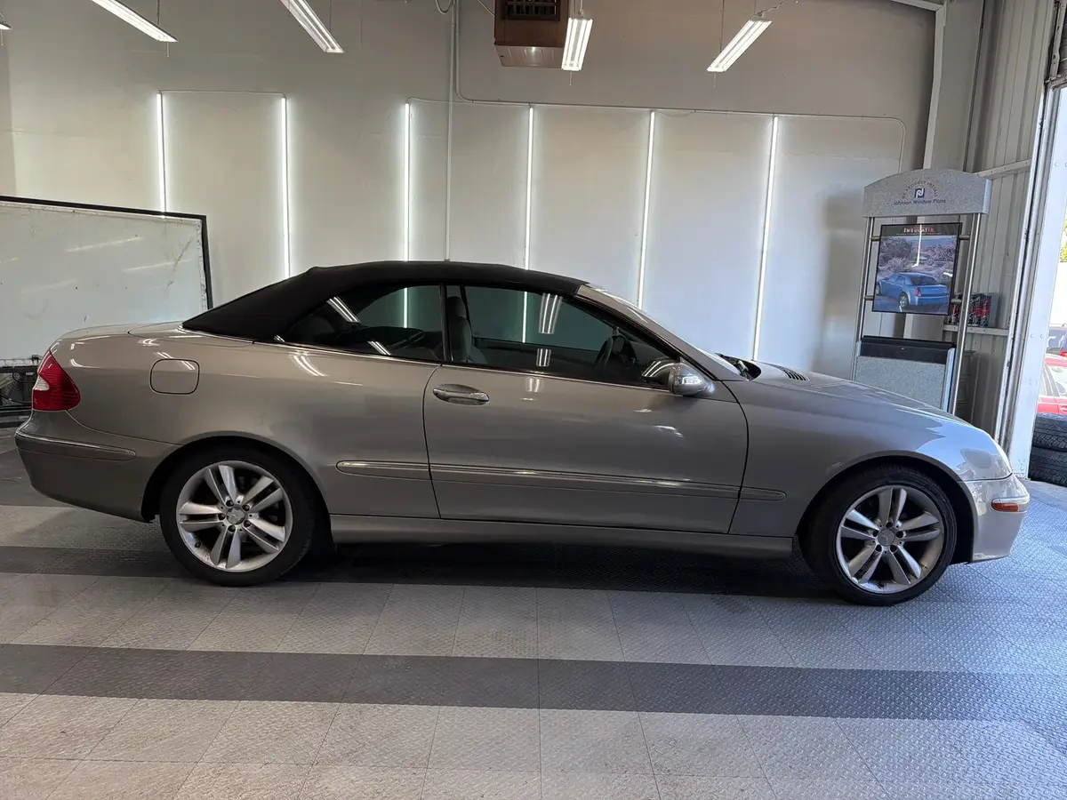 2008 Mercedes-Benz CLK 350 Cabriolet, driver-side profile after ceramic tint installation